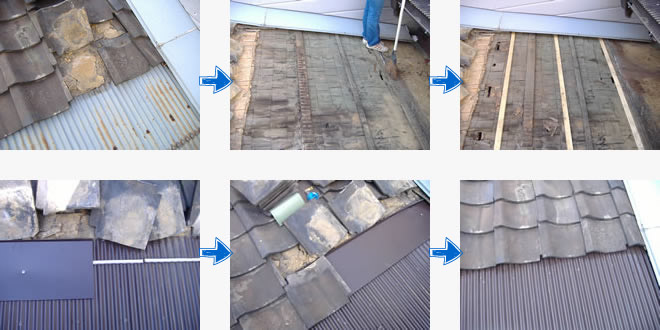 雨漏り修理施行例画像